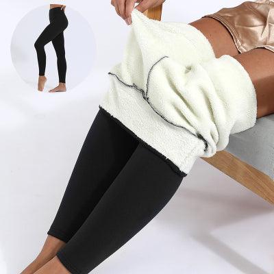 Large Size Plus Velvet Tight Thermal Pants - runwayfashionista.com