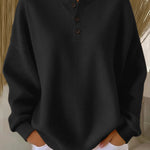 Ins Waffle Long-sleeved T-shirt - back