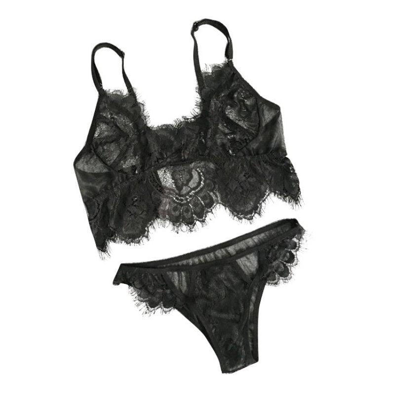 Lace bra g-string set - runwayfashionista.com