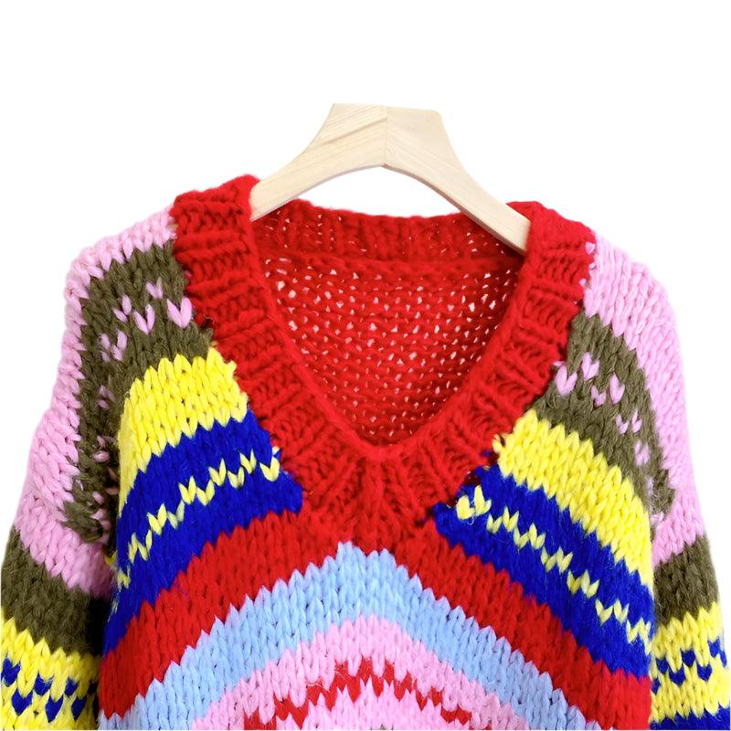 Long Sleeved Striped Sweater