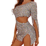 Glamorous One-Shoulder Hollow Mini Dress