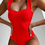 One Piece Ruffle Swimwear