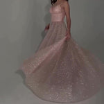 Sequined Backless Evening Maxi Dress