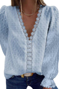 Long Sleeved Chiffon Shirt - runwayfashionista.com