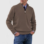 Stand Collar Zipper Sweater