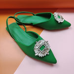 Sunflower Diamond Buckle Flat Sandals