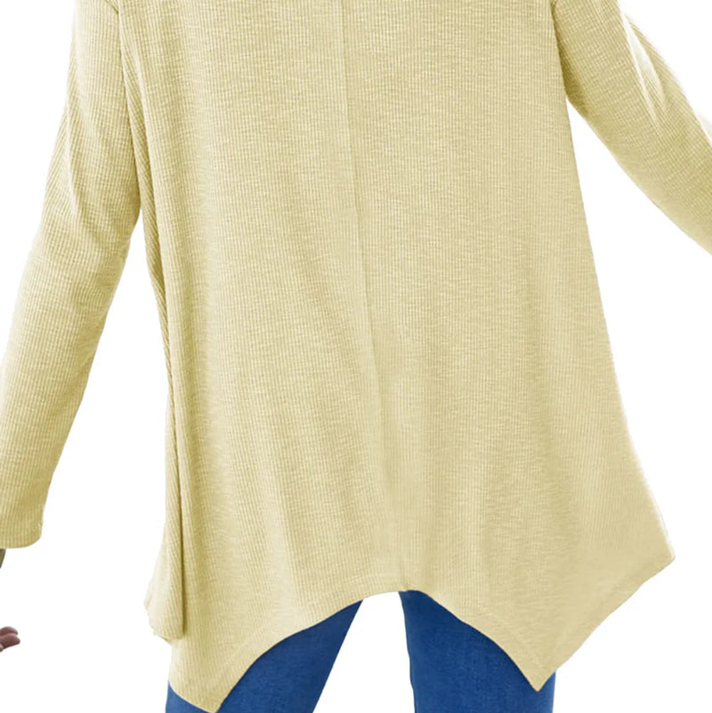 V-Neck Long Sleeve T-Shirt - runwayfashionista.com