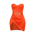 Tube Top Mini Dress - runwayfashionista.com