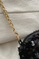 Sequin Removable Strap Shoulder Bag - Stylish & Versatile - runwayfashionista.com