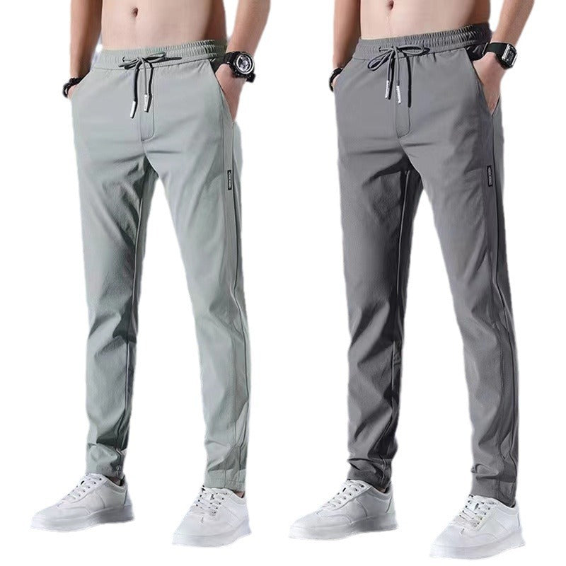 Elastic breathable straight leg oversized sports pants - runwayfashionista.com