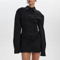 Temperament Long Sleeve Mini Dress