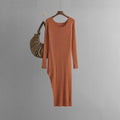 Slim Filt Long Dress