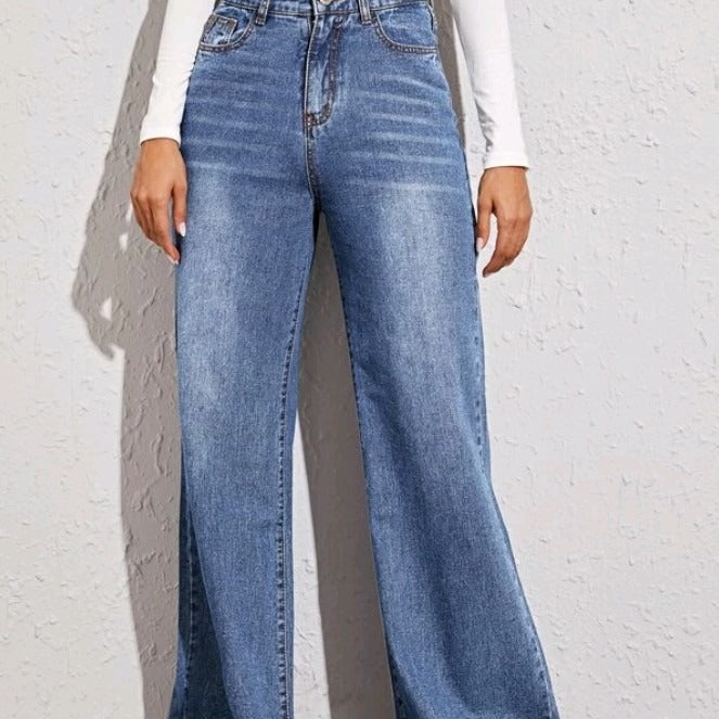 The New Era of Tailoring: High Waist Loose Denim Jeans