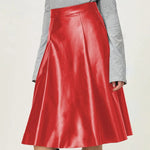 High Waist Skirt with Zipper