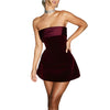 Backless Strapless Mini Dress