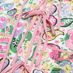 Tied Printed Long Sleeve Jacket - runwayfashionista.com