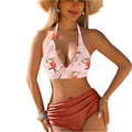 Lace up high waisted bikini