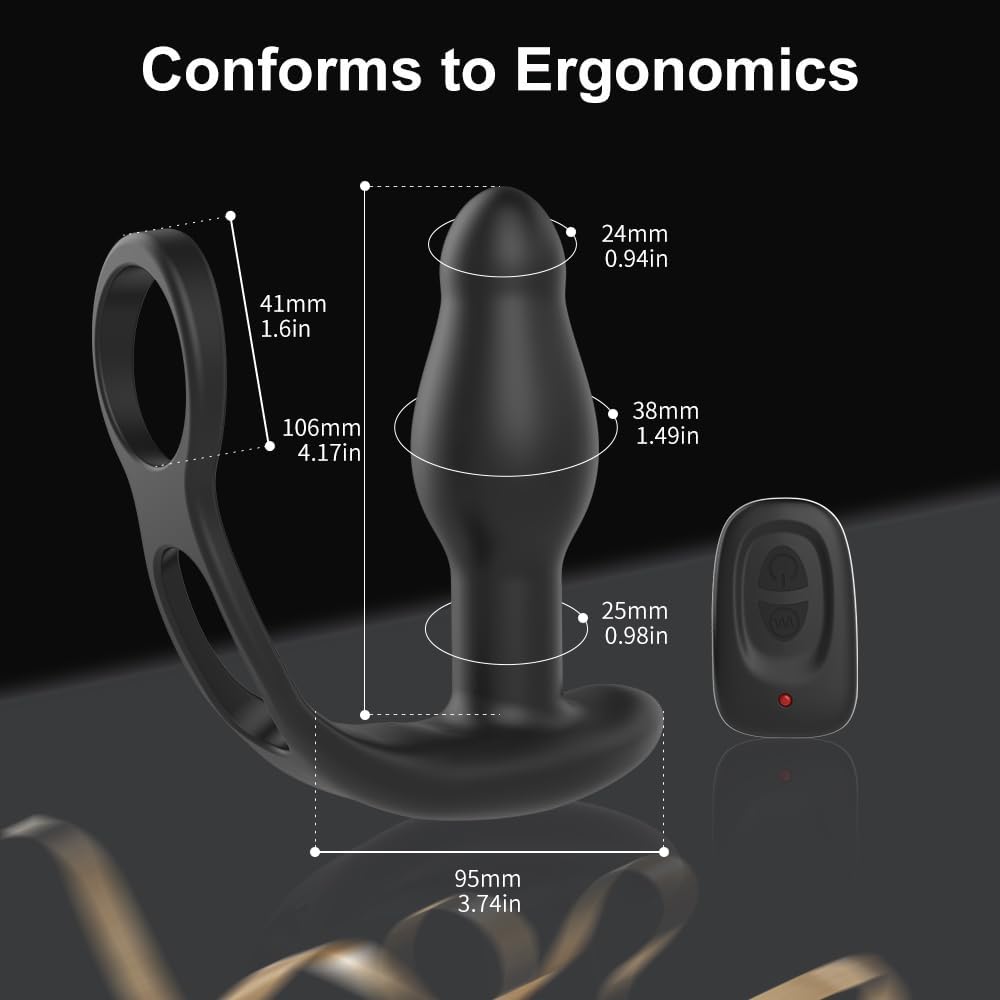 Prostate Massager with Remote Control