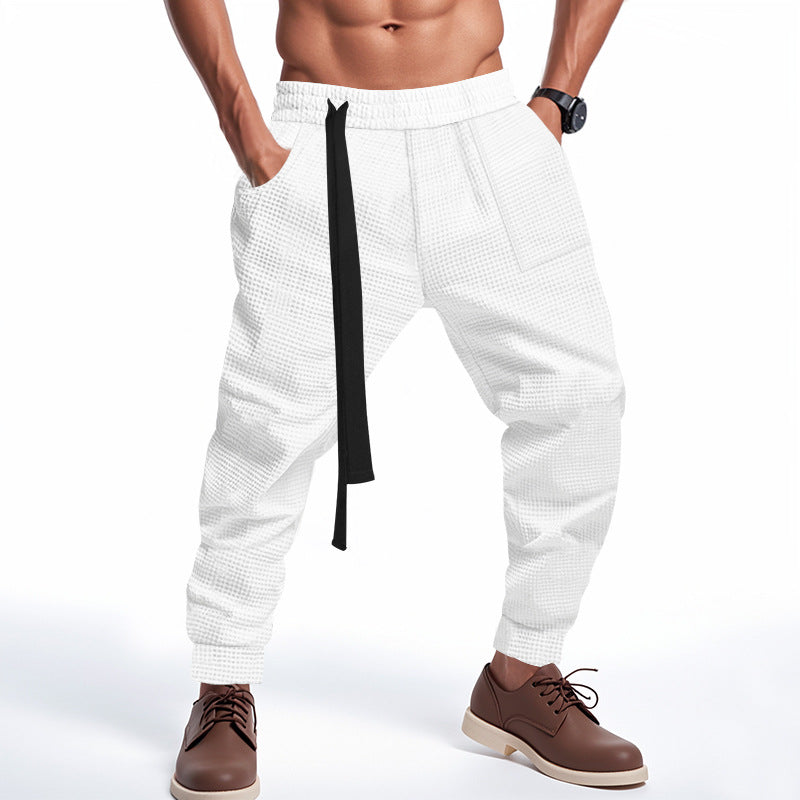 Hip Hop Streetwear Track Pants - white