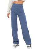 Casual straight leg pants - runwayfashionista.com