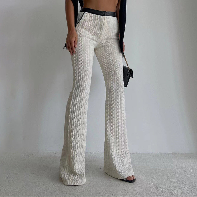 Waist Design Casual Slim Pants - runwayfashionista.com