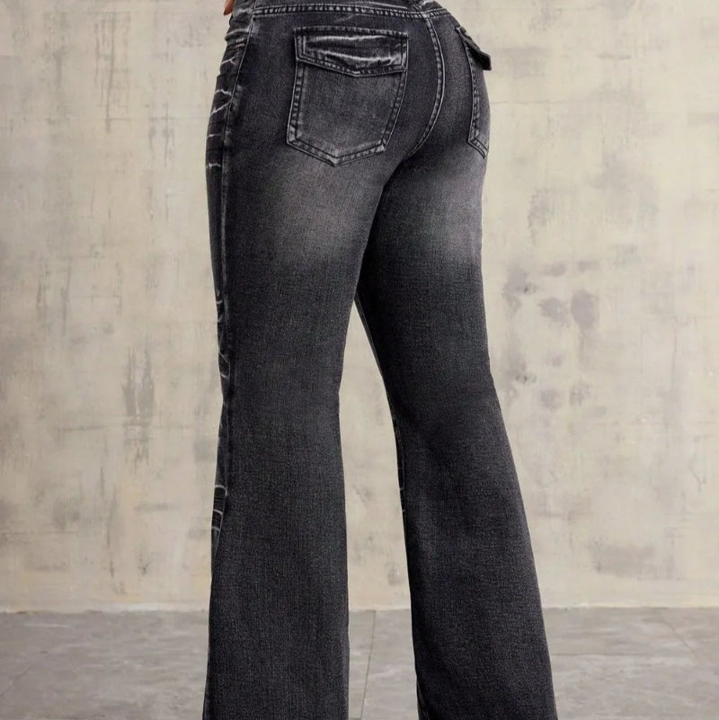 High Waist Bootcut Jeans