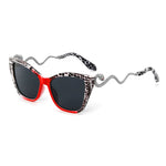 Retro Snake Temple Sun Glasses