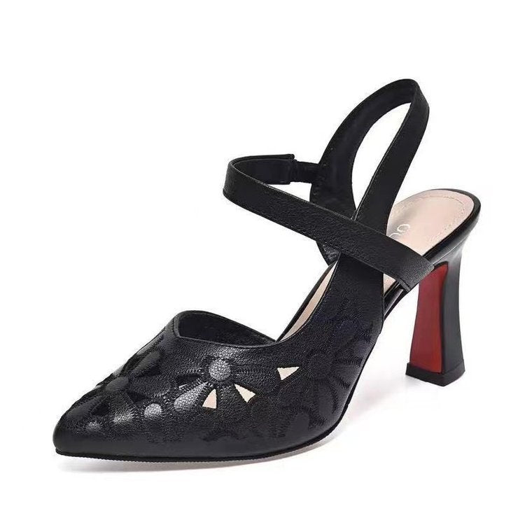 Step Out in Style: Pointed Hollow Sandals for a Bold Look