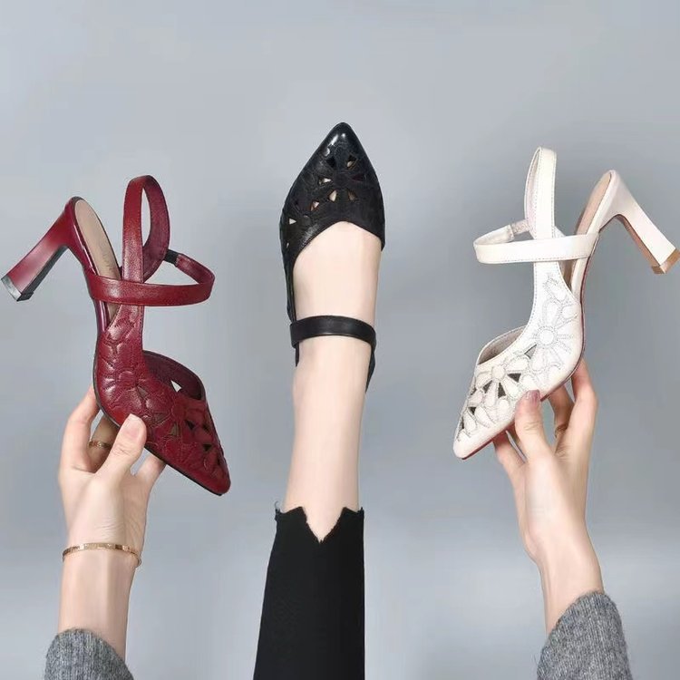 Step Out in Style: Pointed Hollow Sandals for a Bold Look