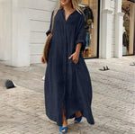 Long Sleeve Oversize Shirt Dresses