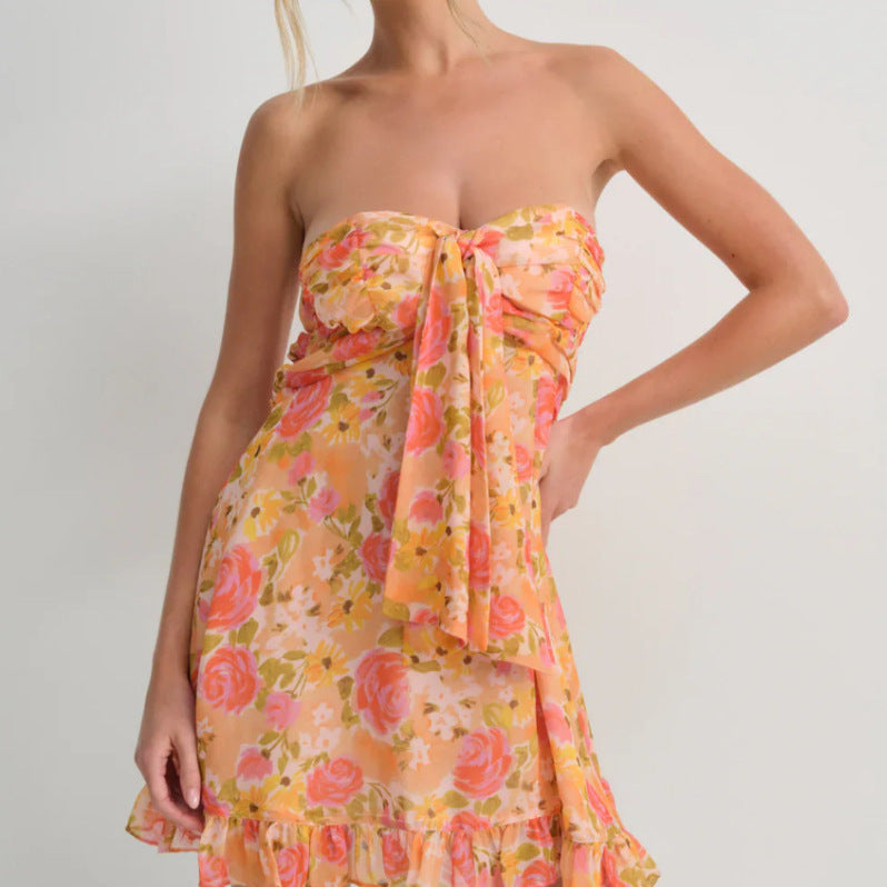 Sheer Floral A-line Mini Dress: The Ultimate Summer Statement