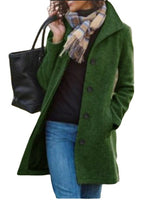 Single-breasted Lapel Coat