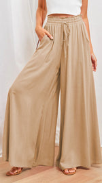 The Essential Elastic Wide-Leg Pant