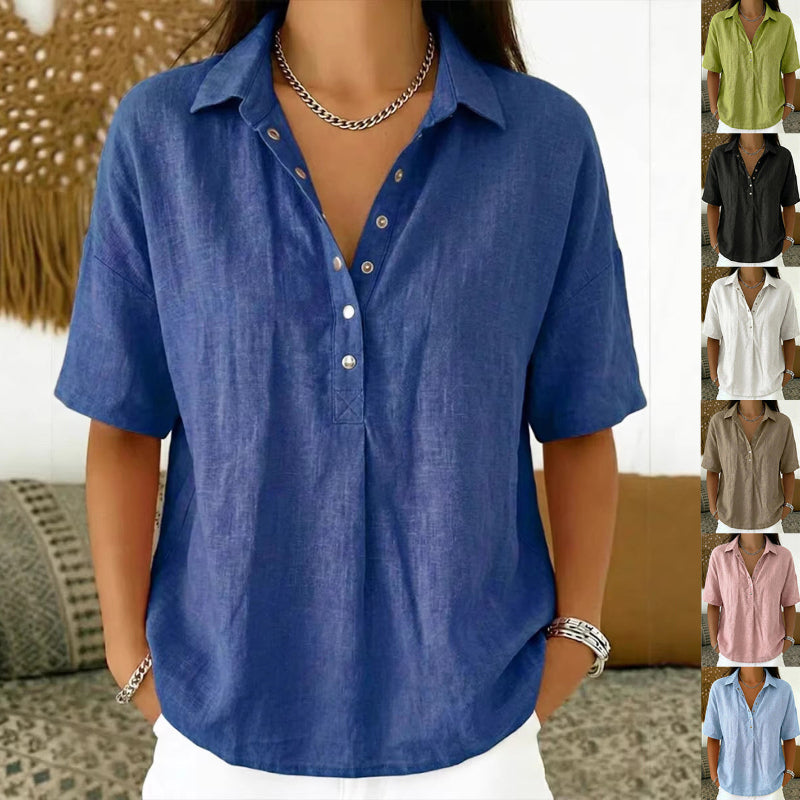 Short-sleeved Shirt - blue