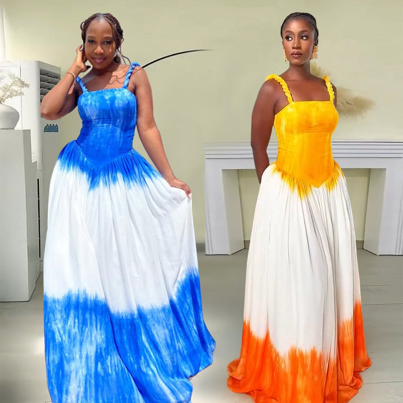 This strapless beach dress offers effortless style with a loose fit, perfect for making a bold statement by the shore.
