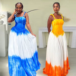 This strapless beach dress offers effortless style with a loose fit, perfect for making a bold statement by the shore.