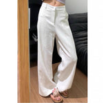 Coastal Sophistication: The Cotton-Ramie Wide-Leg Pant - white