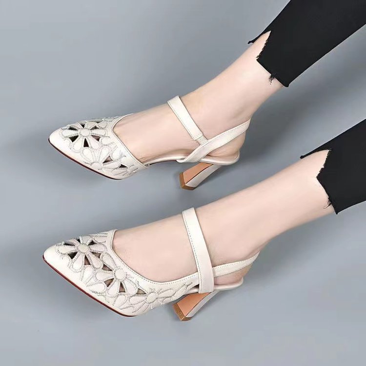 Step Out in Style: Pointed Hollow Sandals for a Bold Look