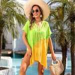 Patchwork Hollow Bikini Beach Cover Up