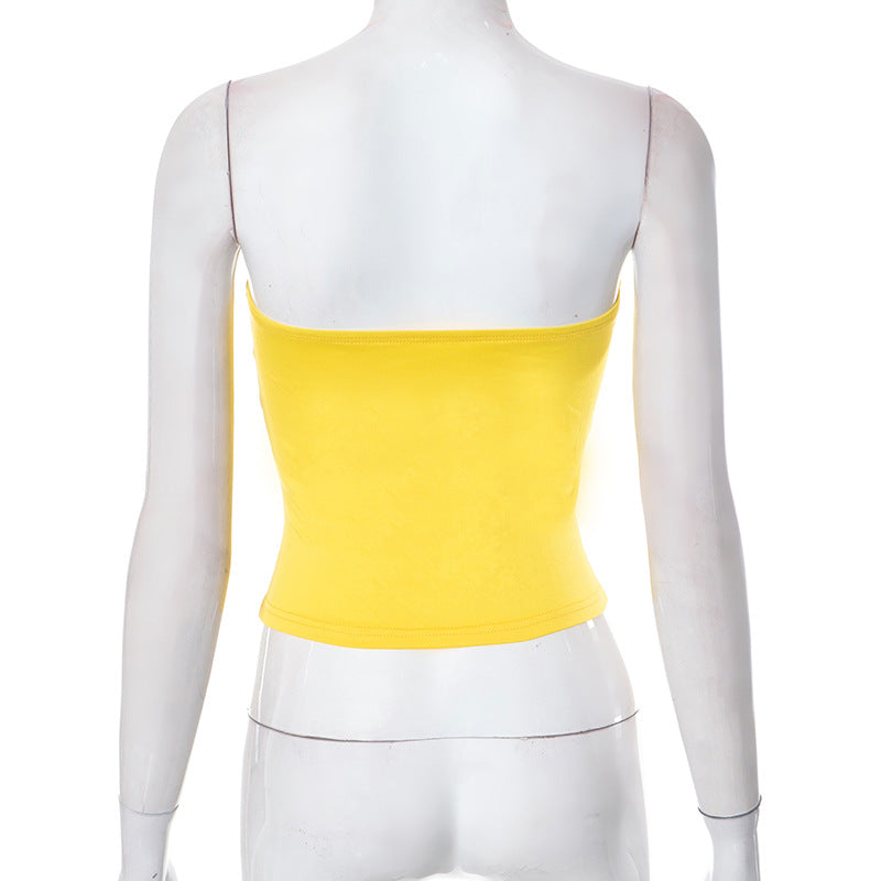 Umbilical Short Strap Top - runwayfashionista.com