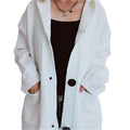 V-neck knitted cardigan - runwayfashionista.com