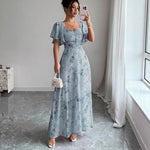 Elegant Slim Midi Dresses - light green