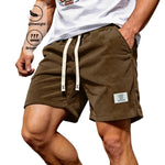 Men's Corduroy Drawstring Shorts - brown