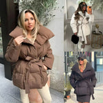 Women’s Thickened Winter Belted Long Jacket