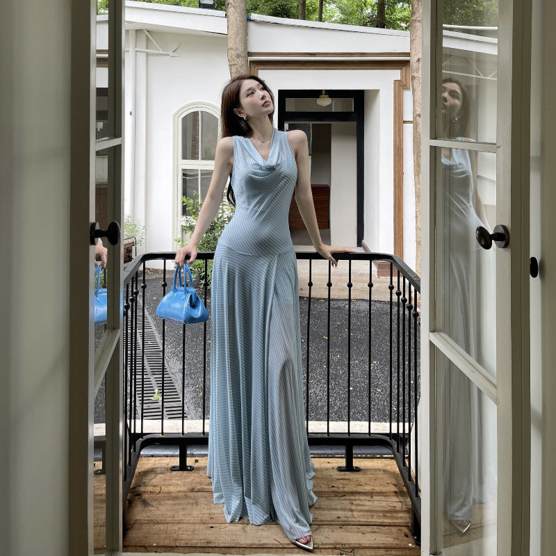 Bold Striped Midi Dress for the Fashion Edge