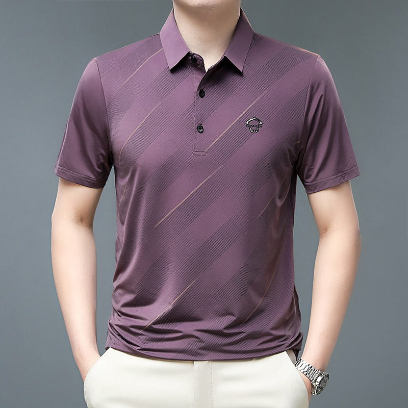 Flip collar ice silk POLO shirt | 1 | eprolo