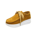 Casual Comfort: Women's Round Toe Lace-Up Mesh Sneakers - runwayfashionista.com