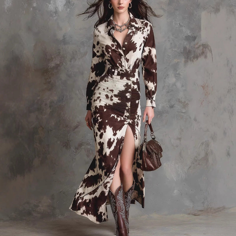 Long Sleeved Irregular Midi: Defy Convention