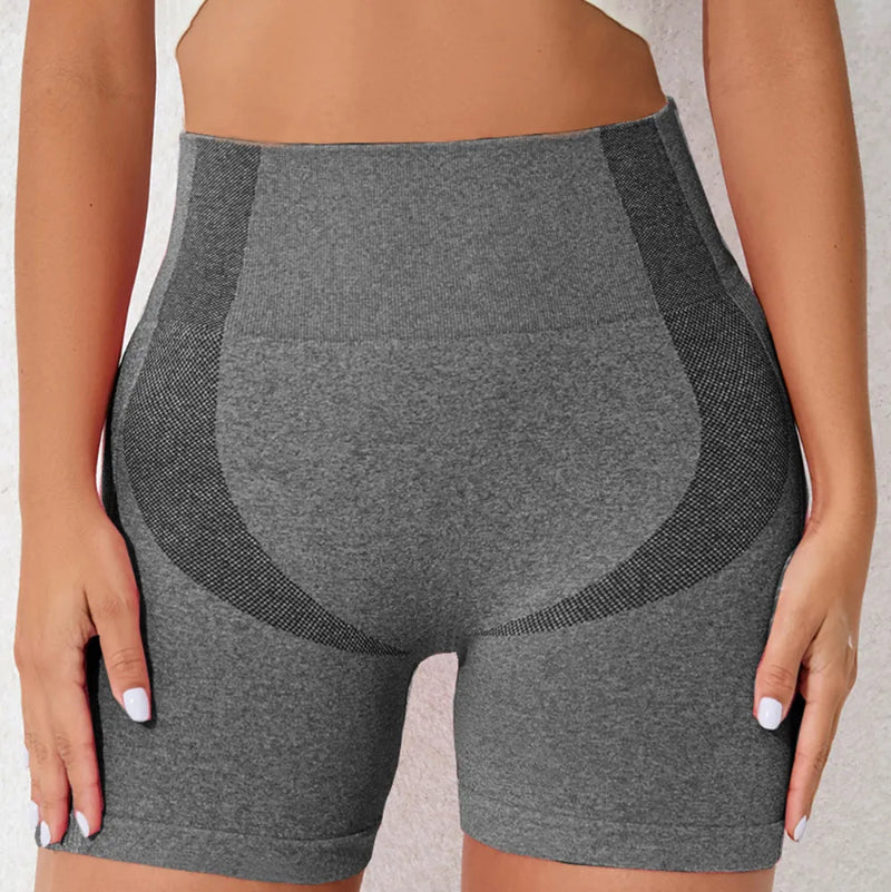 High Waist Active Shorts - runwayfashionista.com