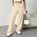 Drawstring Wide Leg Pants with Pockets -runwayfashionista.com